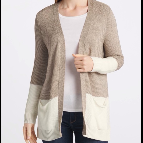 COTTON EMPORIUM (Stitch Fix) Valerie Texture Two Picket Cardigan, Sz L - Picture 5 of 5